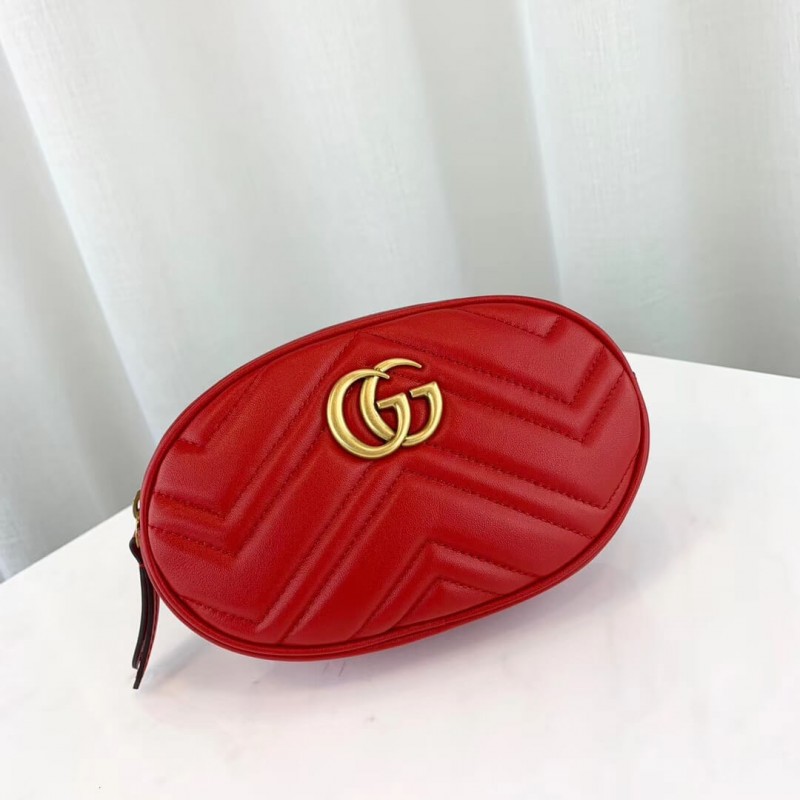 Gucci GG Marmont Matelasse Leather Belt Bag 476434