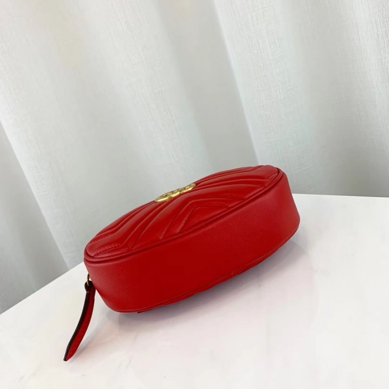 Gucci GG Marmont Matelasse Leather Belt Bag 476434