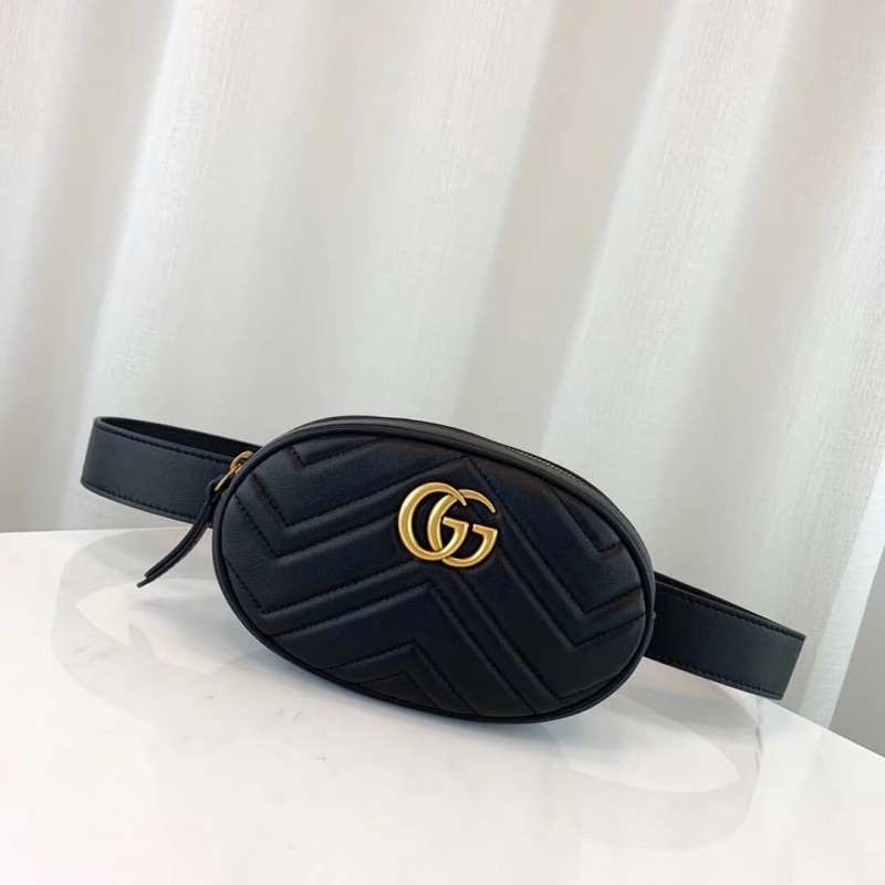 Gucci GG Marmont Matelasse Leather Belt Bag 476434