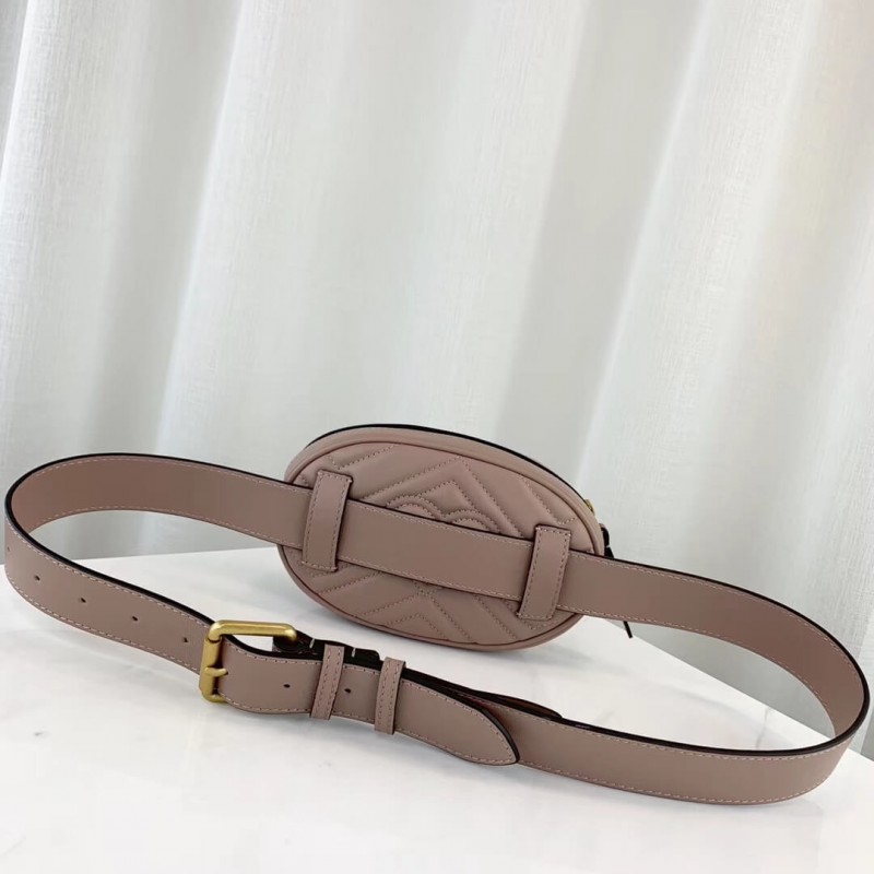 Gucci GG Marmont Matelasse Leather Belt Bag 476434