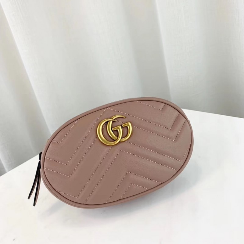 Gucci GG Marmont Matelasse Leather Belt Bag 476434