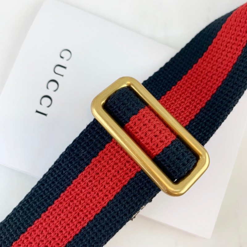 Gucci Print Leather Belt Bag 493869