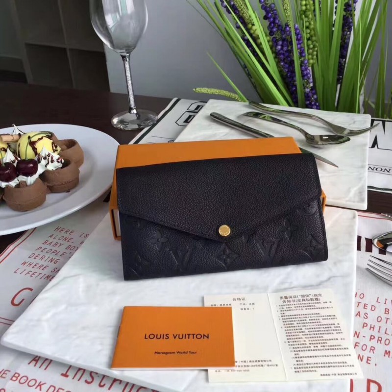 Louis Vuitton Monogram Empreinte Sarah Wallet M61181