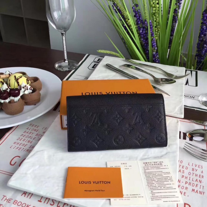 Louis Vuitton Monogram Empreinte Sarah Wallet M61181