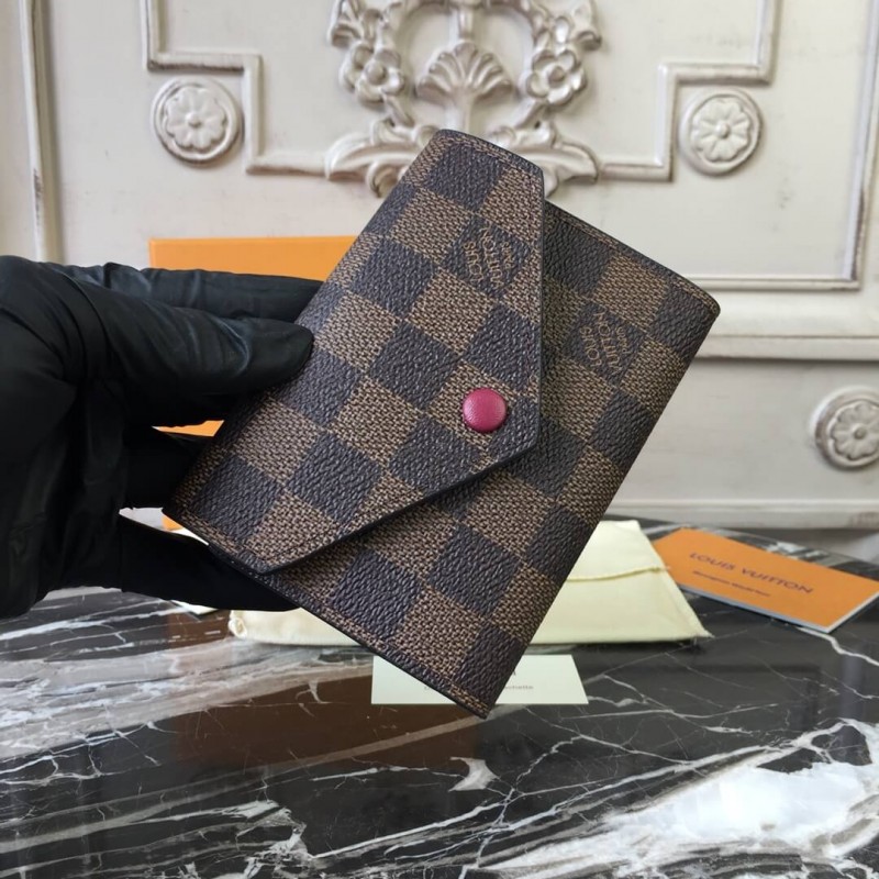 Louis Vuitton Damier Ebene Victorine Wallet N41659