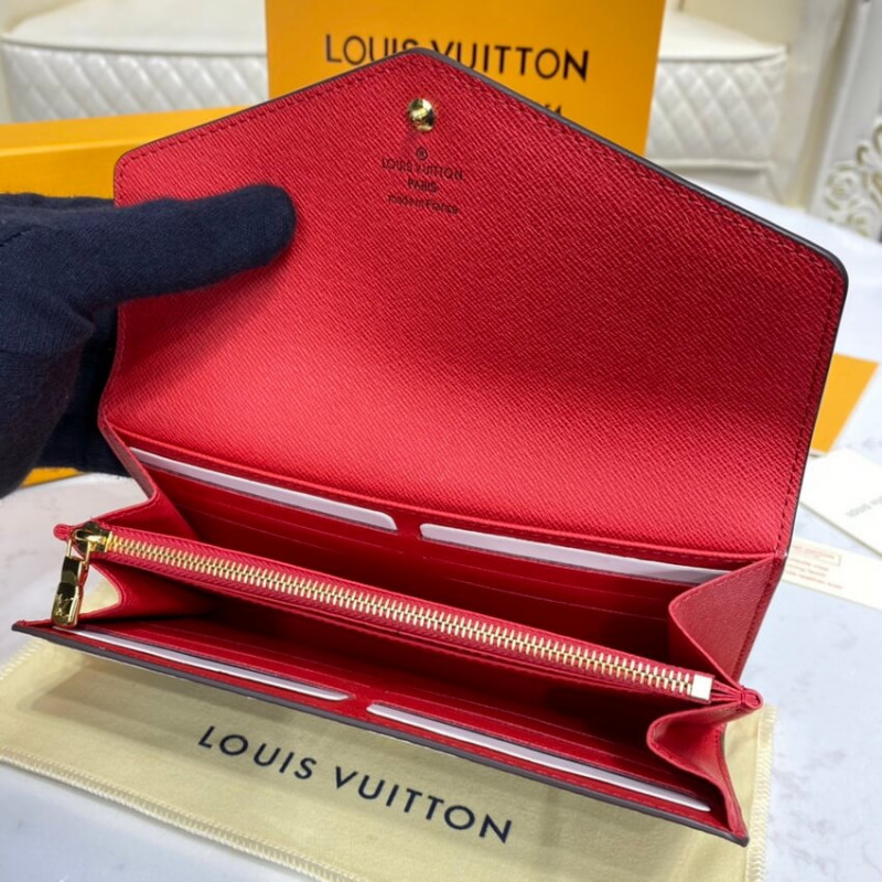 Louis Vuitton Damier Ebene Sarah Wallet N63209