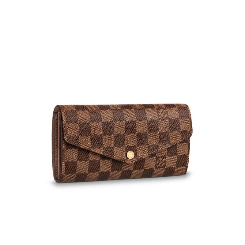 Louis Vuitton Damier Ebene Sarah Wallet N63209