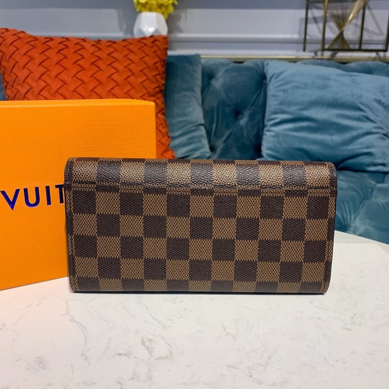 Louis Vuitton Damier Ebene Sarah Wallet N63209