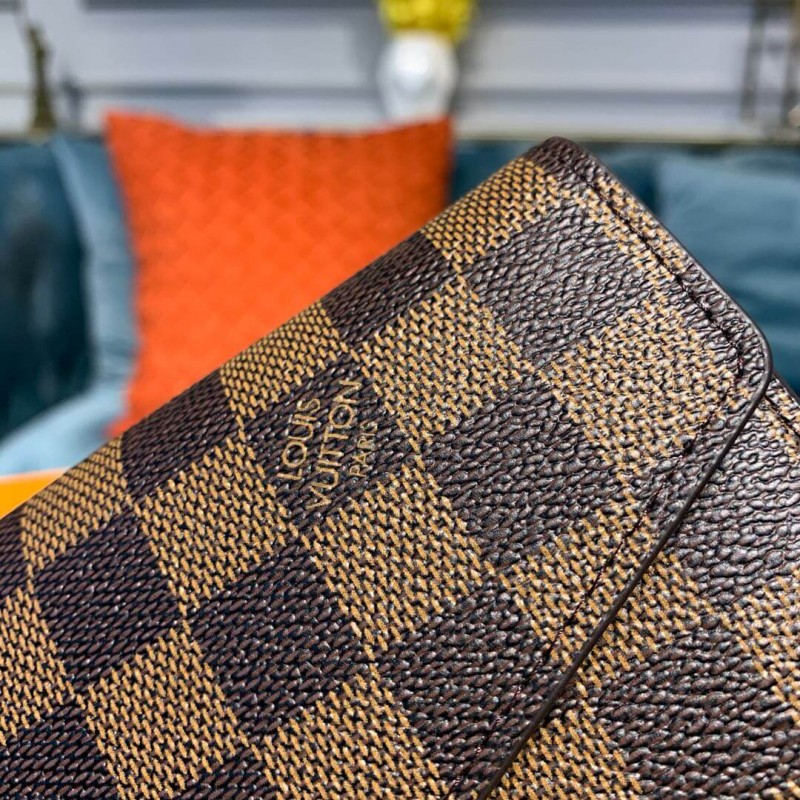 Louis Vuitton Damier Ebene Sarah Wallet N63209