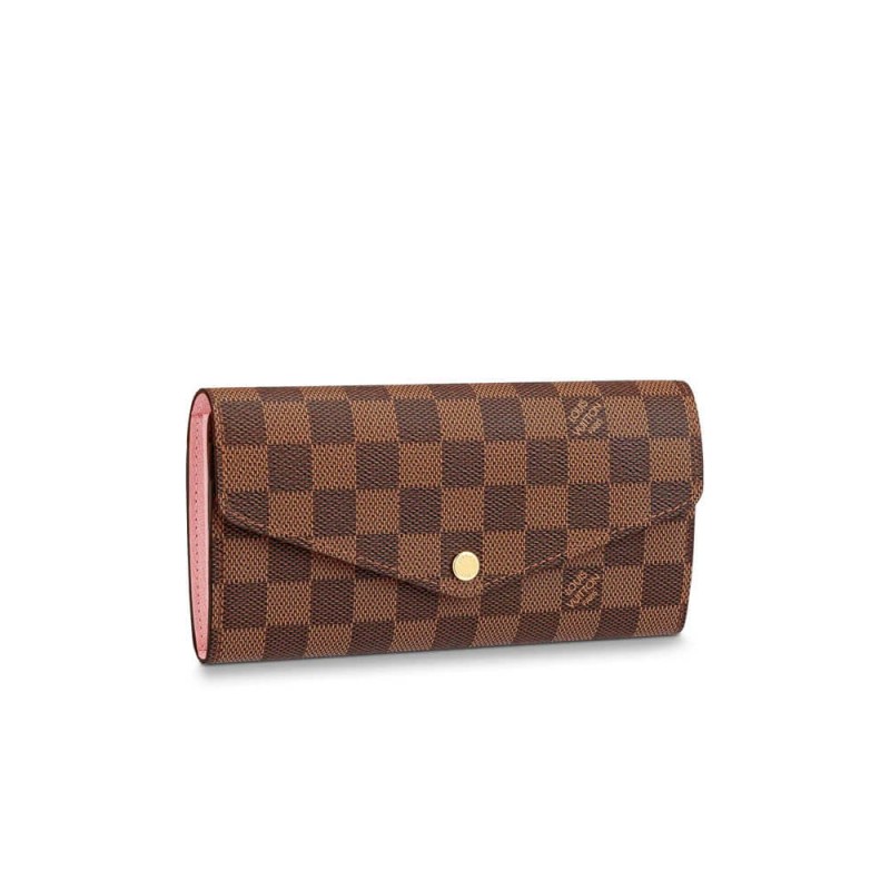 Louis Vuitton Damier Ebene Sarah Wallet N63209
