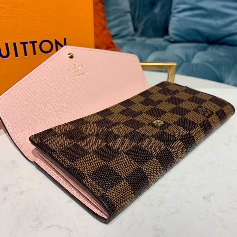 Louis Vuitton Damier Ebene Sarah Wallet N63209