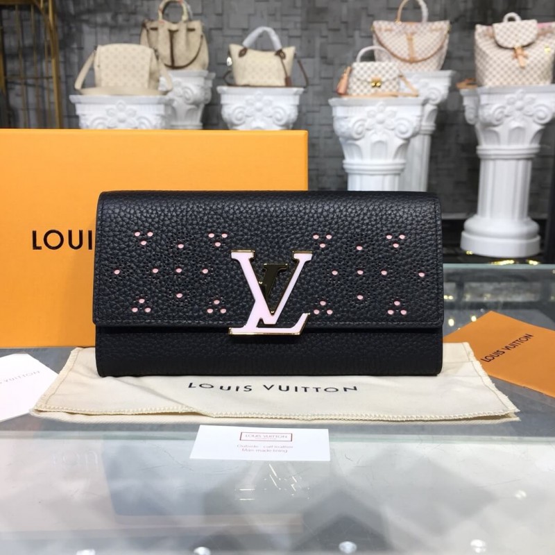 Louis Vuitton Taurillon Leather Capucines Wallet M62556