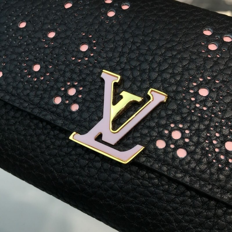 Louis Vuitton Taurillon Leather Capucines Compact Wallet M62658 M62654