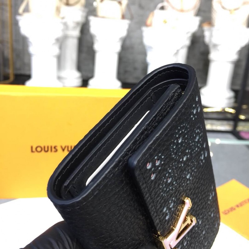 Louis Vuitton Taurillon Leather Capucines Compact Wallet M62658 M62654