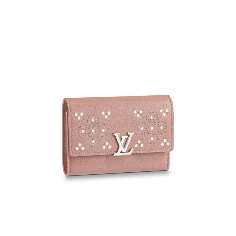 Louis Vuitton Taurillon Leather Capucines Compact Wallet M62658 M62654