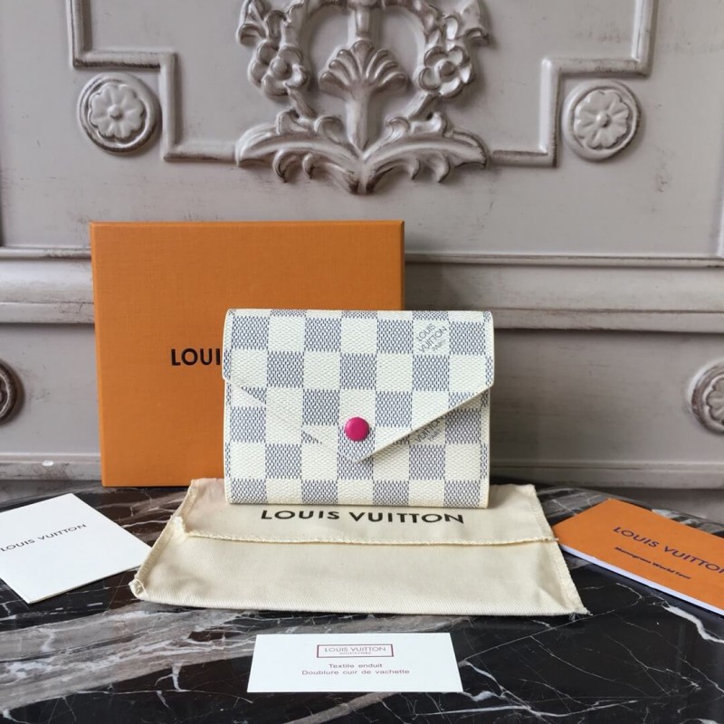 Louis Vuitton Damier Azur Canvas Victorine Wallet N58114
