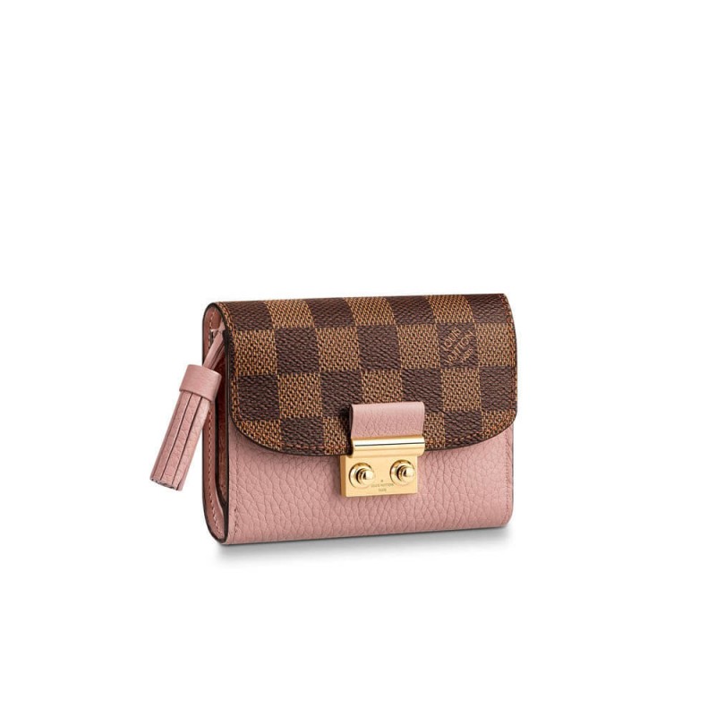Louis Vuitton Damier Ebene Croisette Compact Wallet N60208