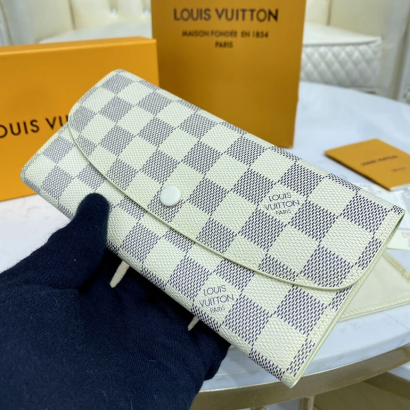 Louis Vuitton Damier Azur Canvas Emilie Wallet N41625