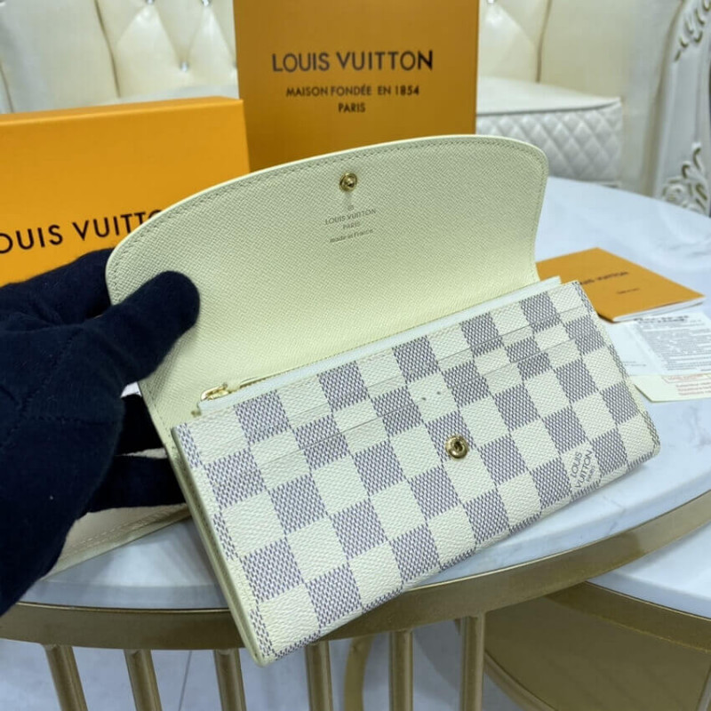 Louis Vuitton Damier Azur Canvas Emilie Wallet N41625