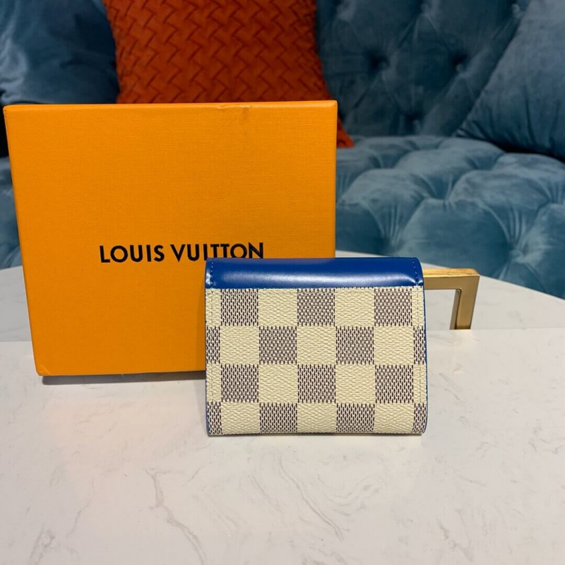 Louis Vuitton Damier Azur Zoe Wallet N60219 N60220