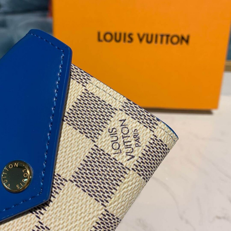 Louis Vuitton Damier Azur Zoe Wallet N60219 N60220