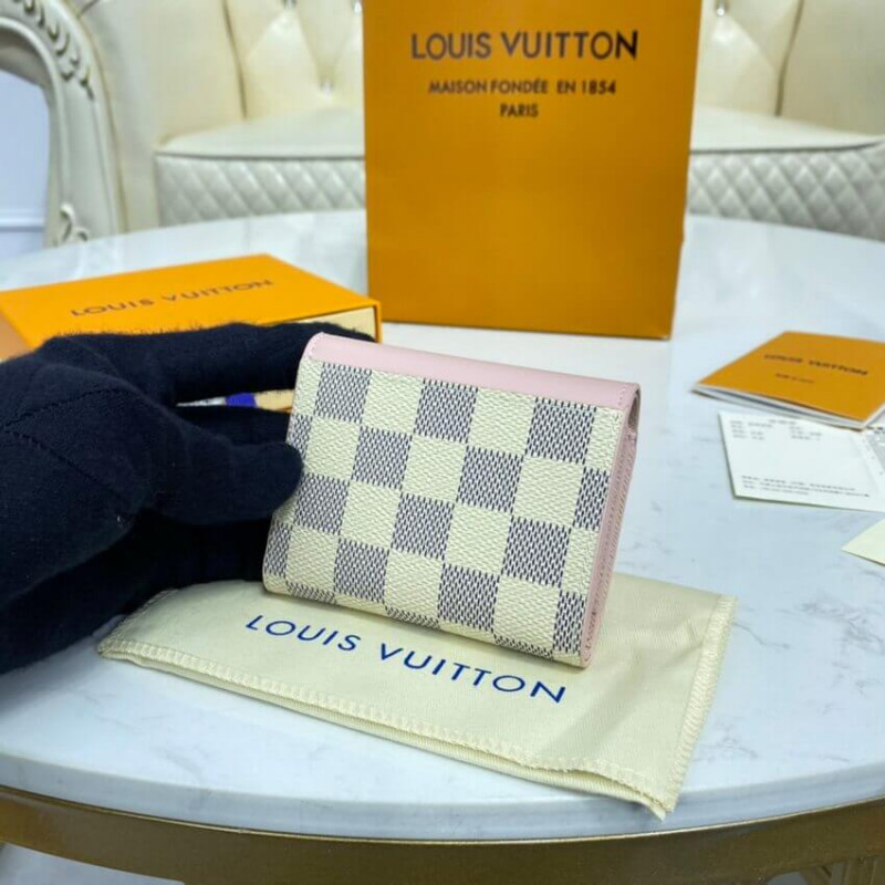 Louis Vuitton Damier Azur Zoe Wallet N60219 N60220