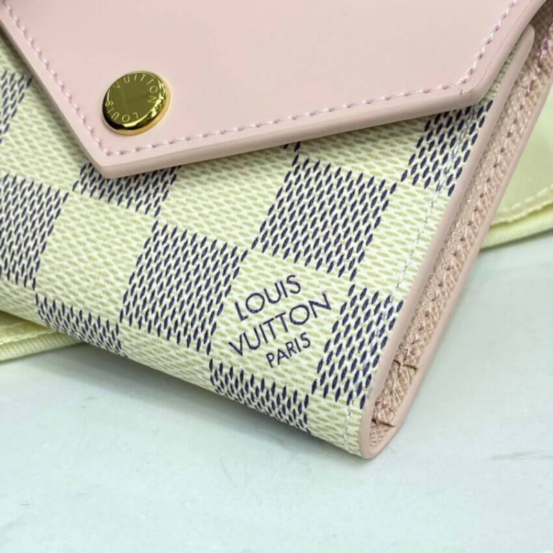 Louis Vuitton Damier Azur Zoe Wallet N60219 N60220
