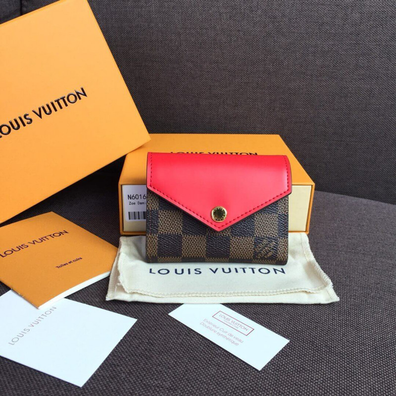 Louis Vuitton Monogram Canvas Zoe Wallet N60166 N60167