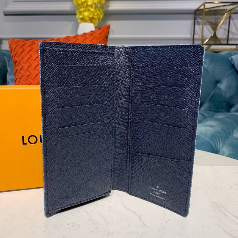Louis Vuitton X Supreme Denim Brazza Wallet M66540