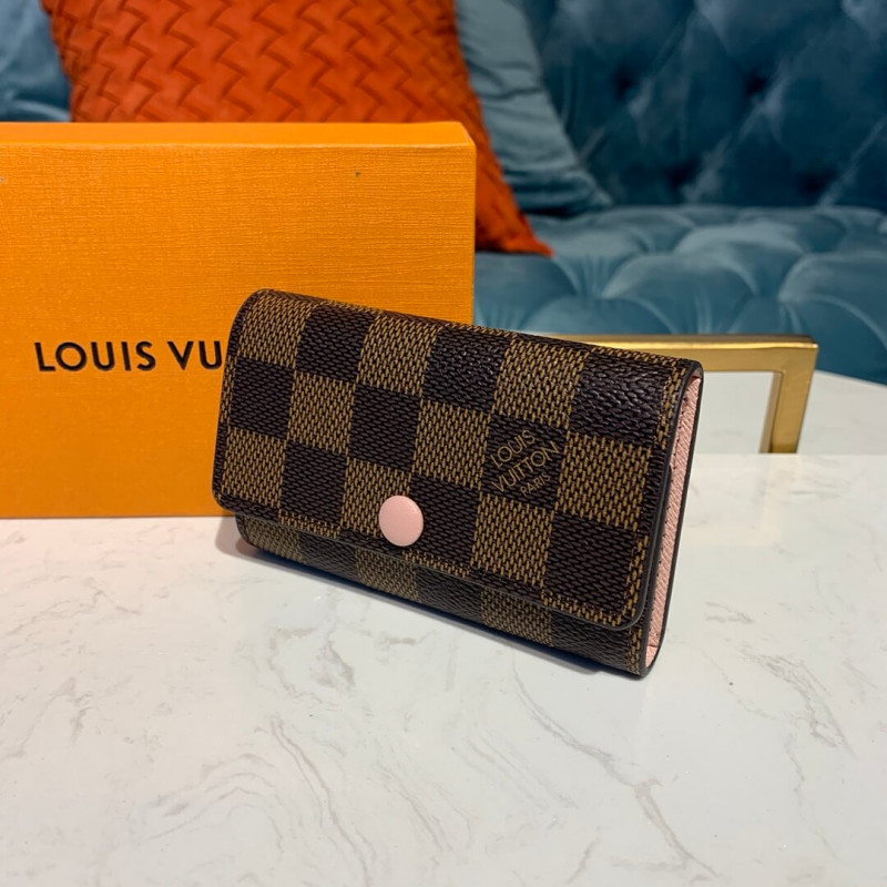 Louis Vuitton Damier Ebene 6 Key Holder N62630 N41624