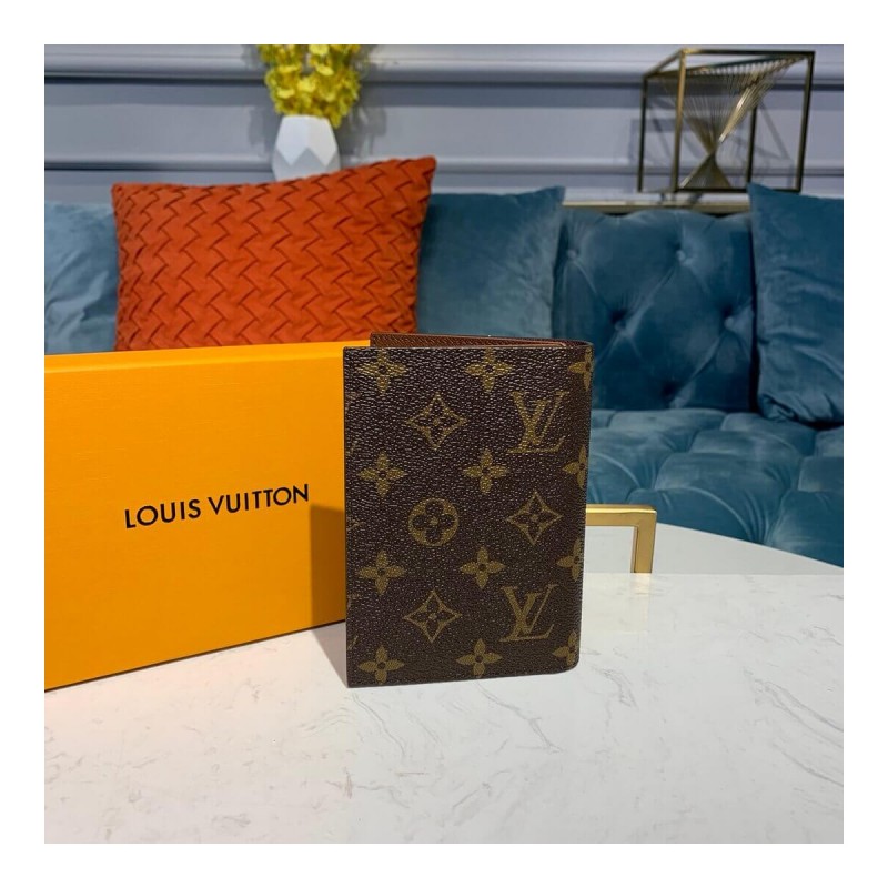 Louis Vuitton Monogram Canvas Dog Print Passport Cover M64502