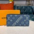 Louis Vuitton X Supreme Denim Zippy Wallet M60017