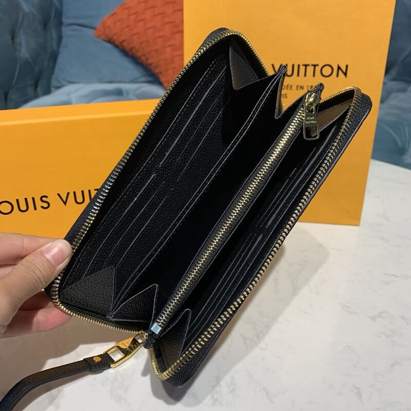Louis Vuitton Monogram Empreinte Leather Zippy Wallet M61864