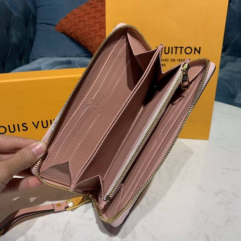 Louis Vuitton Monogram Empreinte Leather Zippy Wallet M61864