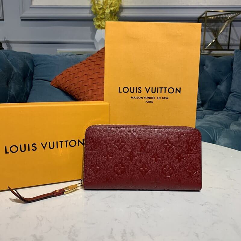 Louis Vuitton Monogram Empreinte Leather Zippy Wallet M61864