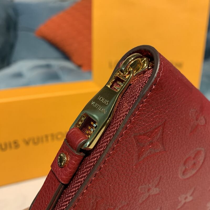 Louis Vuitton Monogram Empreinte Leather Zippy Wallet M61864