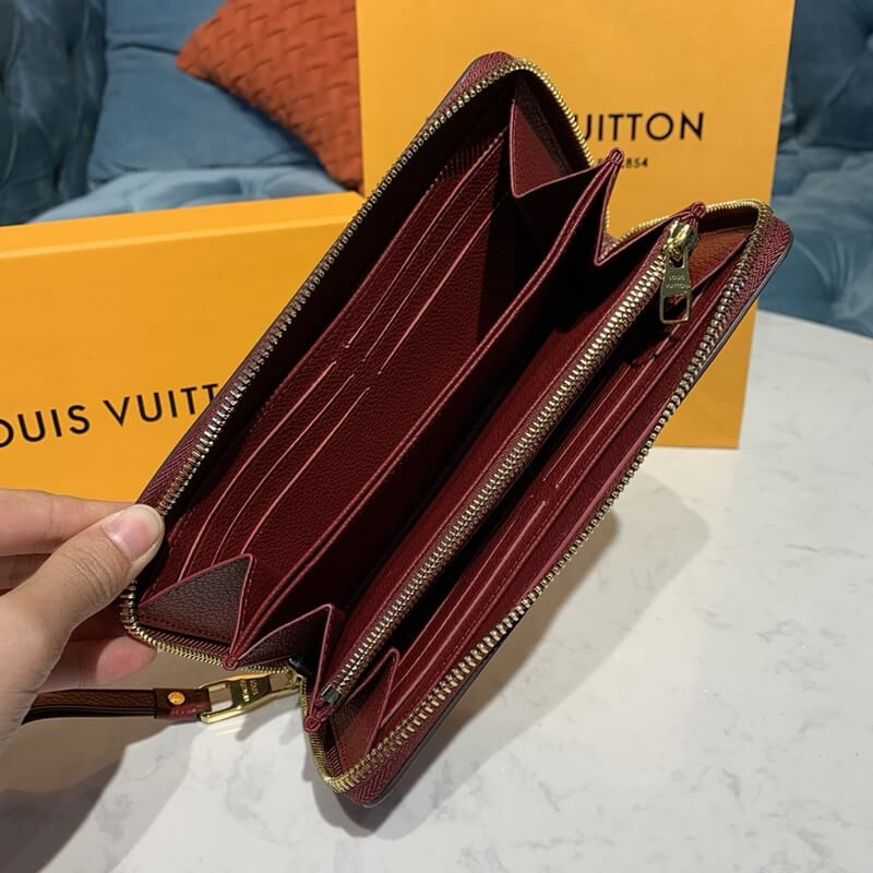 Louis Vuitton Monogram Empreinte Leather Zippy Wallet M61864