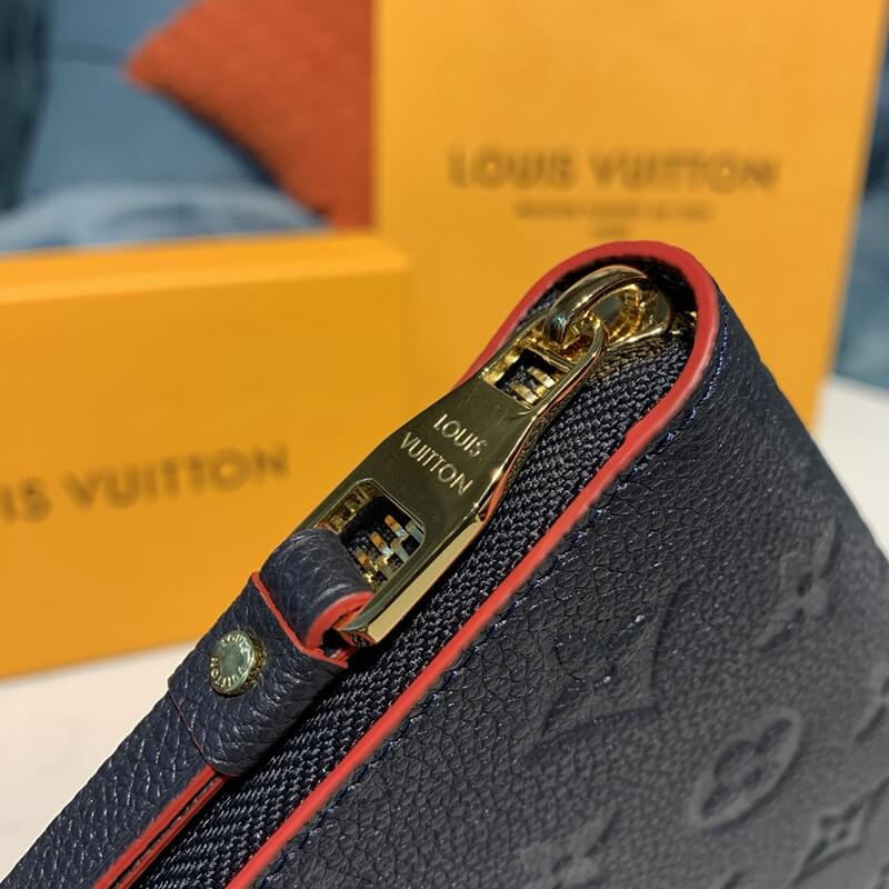 Louis Vuitton Monogram Empreinte Leather Zippy Wallet M61864