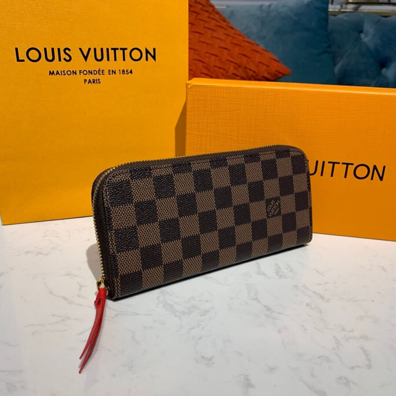 Louis Vuitton Damier Ebene Clemence Wallet N60534 N41626