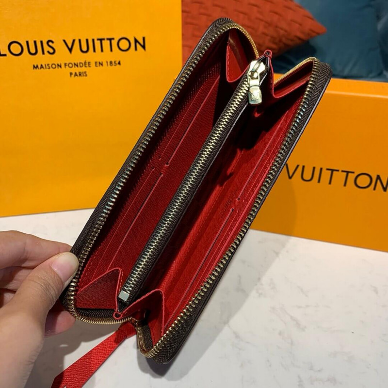 Louis Vuitton Damier Ebene Clemence Wallet N60534 N41626