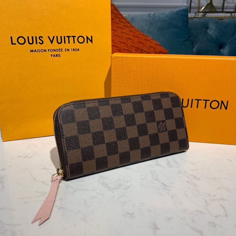Louis Vuitton Damier Ebene Clemence Wallet N60534 N41626