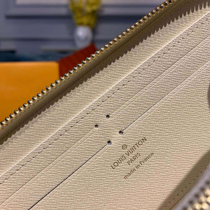 Louis Vuitton Damier Azur Clemence Wallet N61210 N61264