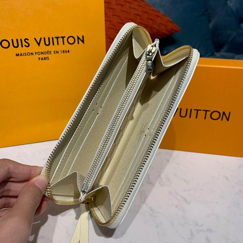 Louis Vuitton Damier Azur Clemence Wallet N61210 N61264