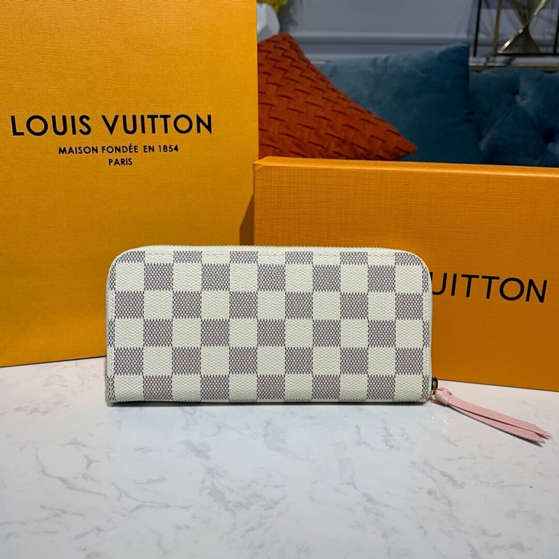 Louis Vuitton Damier Azur Clemence Wallet N61210 N61264