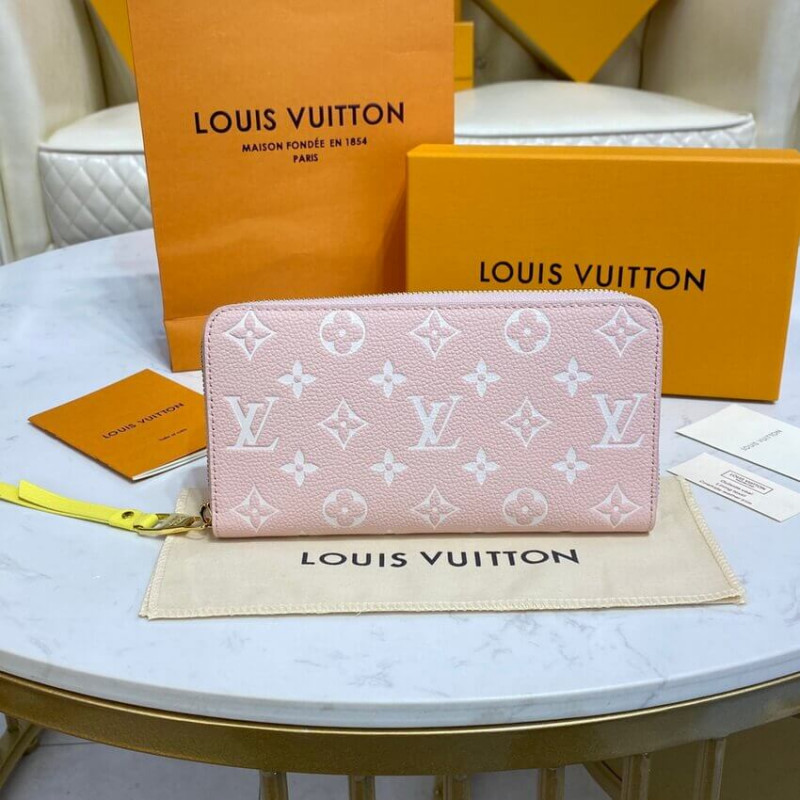 Louis Vuitton Monogram Empreinte Leather Zippy Wallet M81279 M81280