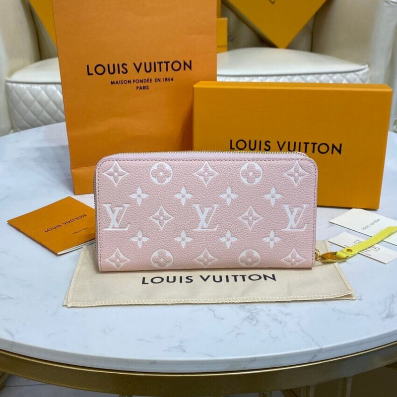 Louis Vuitton Monogram Empreinte Leather Zippy Wallet M81279 M81280