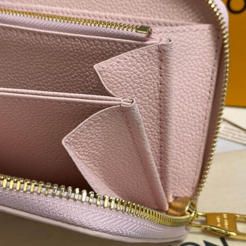 Louis Vuitton Monogram Empreinte Leather Zippy Wallet M81279 M81280