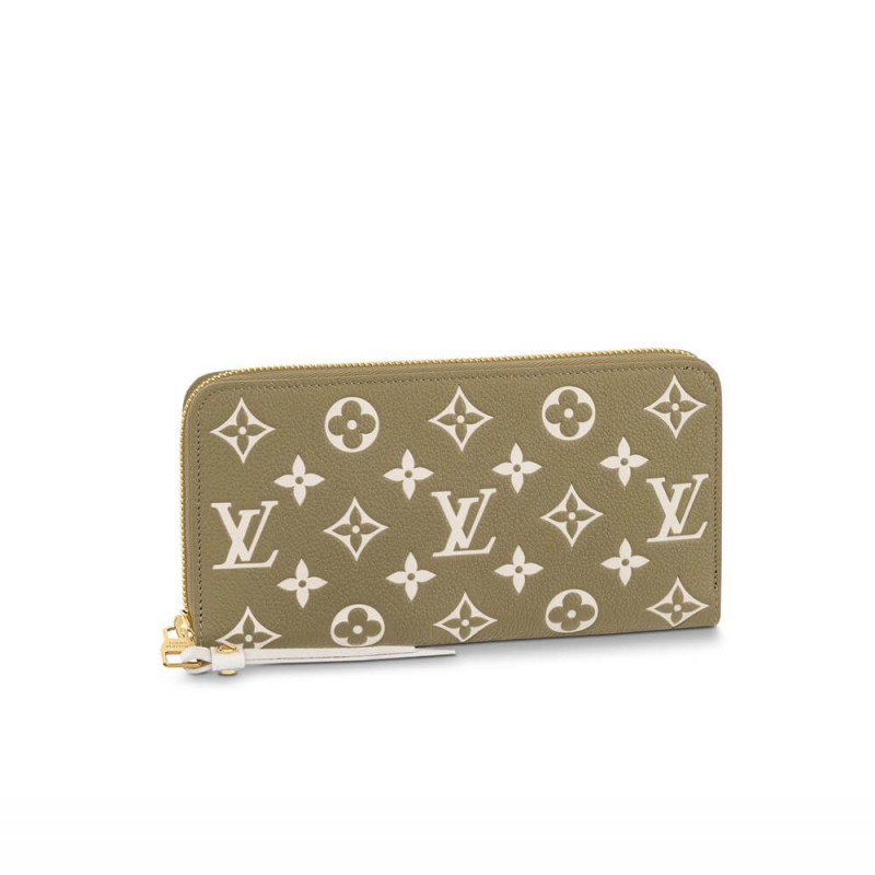 Louis Vuitton Monogram Empreinte Leather Zippy Wallet M81279 M81280