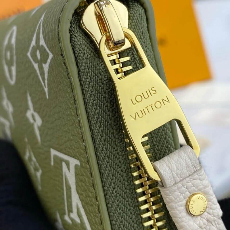 Louis Vuitton Monogram Empreinte Leather Zippy Wallet M81279 M81280