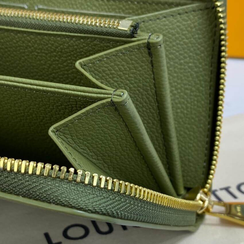 Louis Vuitton Monogram Empreinte Leather Zippy Wallet M81279 M81280